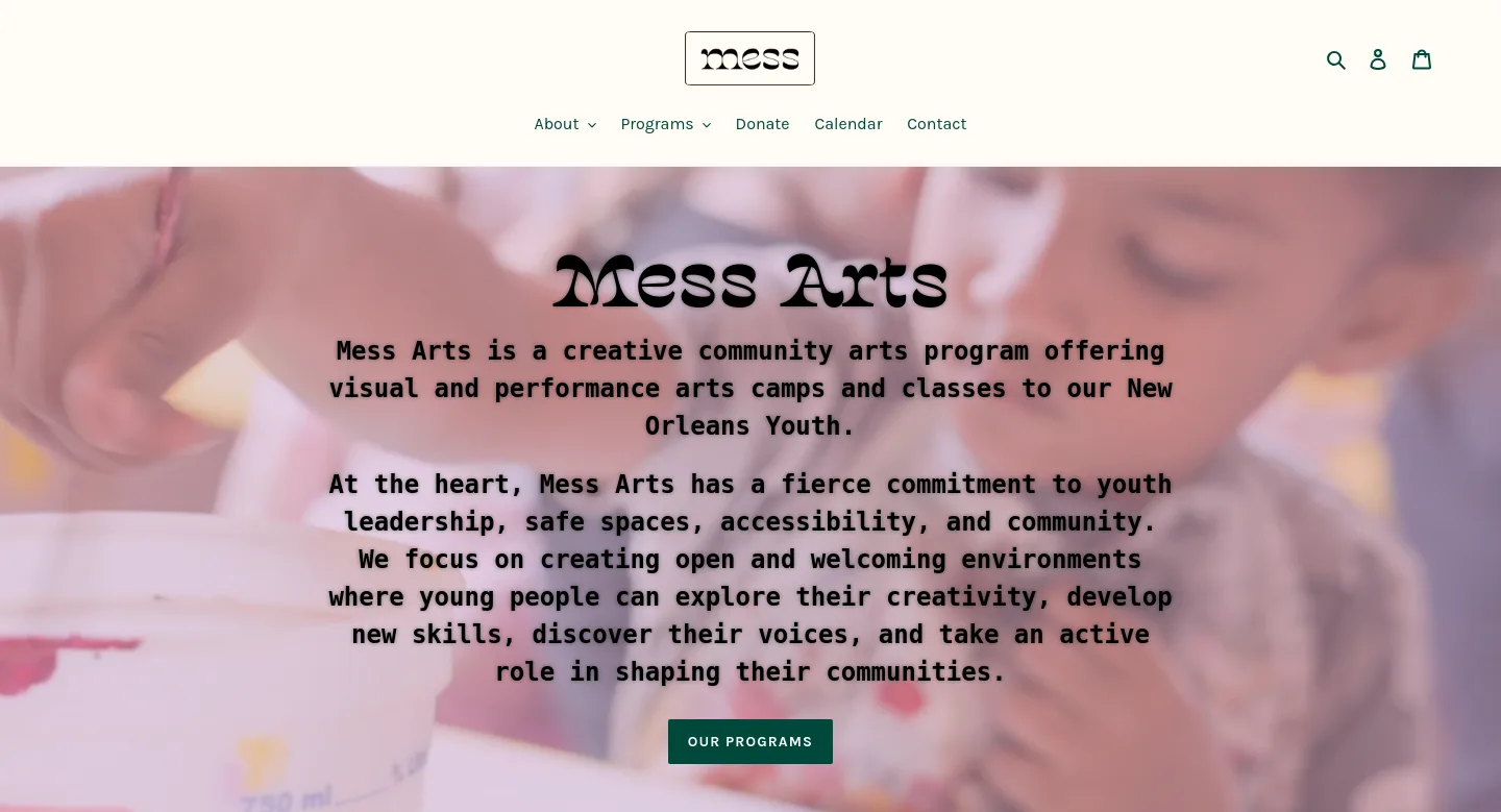 messarts.org — a measured funnel
