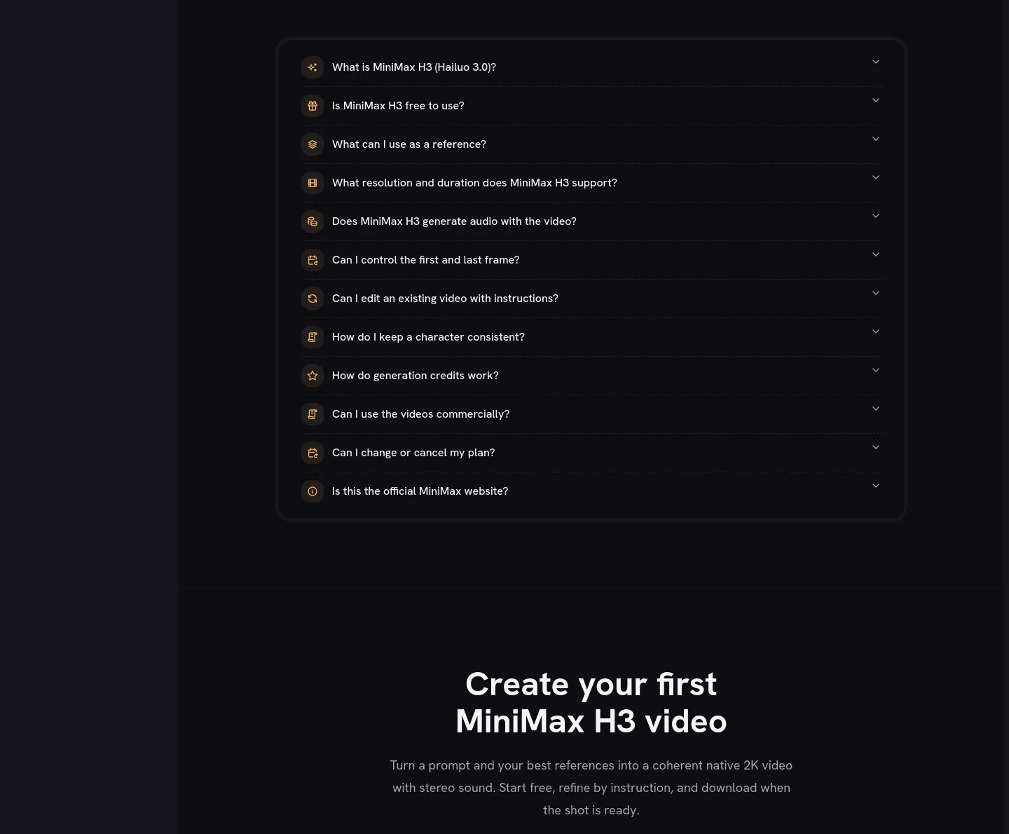 minimax-h3.io FAQ section