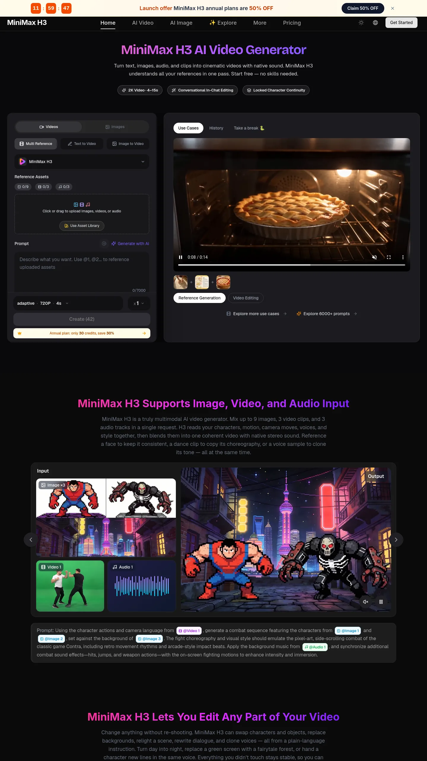 minimaxh3.ai — a measured funnel