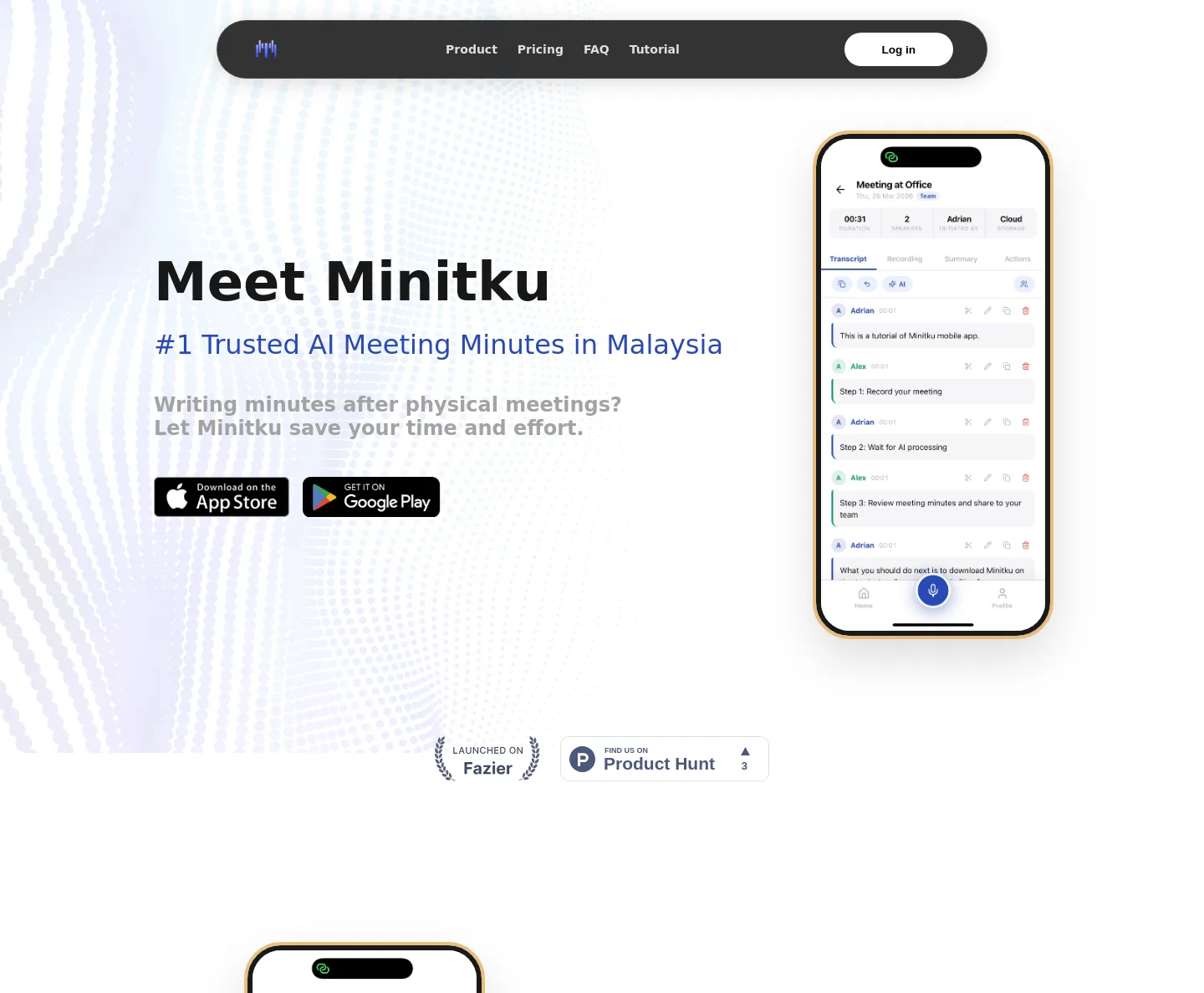 minitku.com — a measured funnel