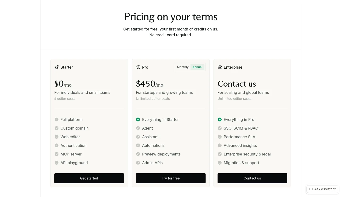 mintlify.com Hero section