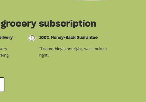 Guarantee element from misfitsmarket.com