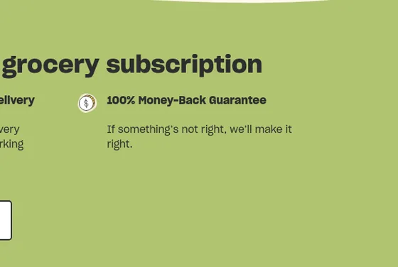 Guarantee element from misfitsmarket.com