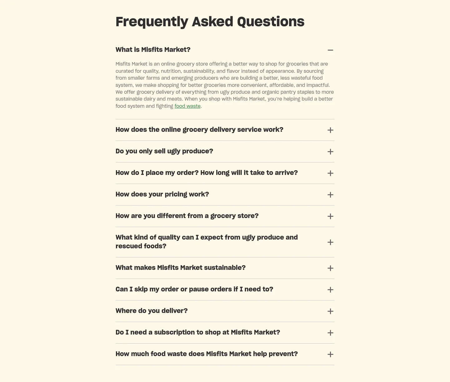 misfitsmarket.com — FAQ