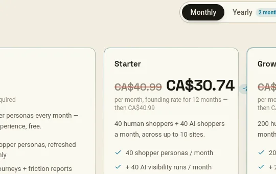 Price anchor element from mocktomer.ai