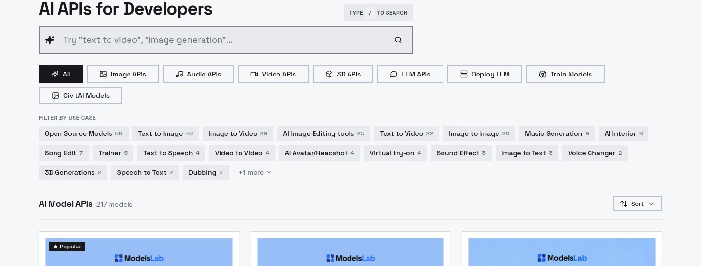 modelslab.com — Hero