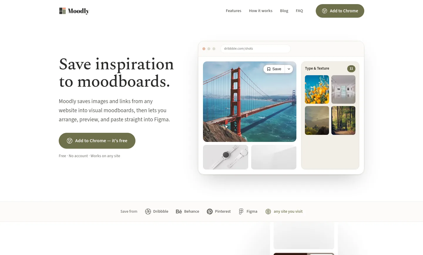 moodlyextension.com — Hero + Features + FAQ