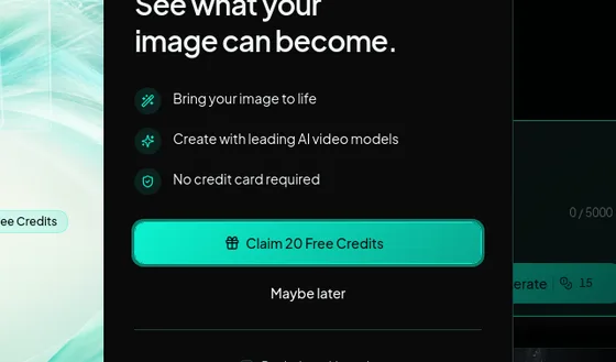 No credit card element from motiofy.ai