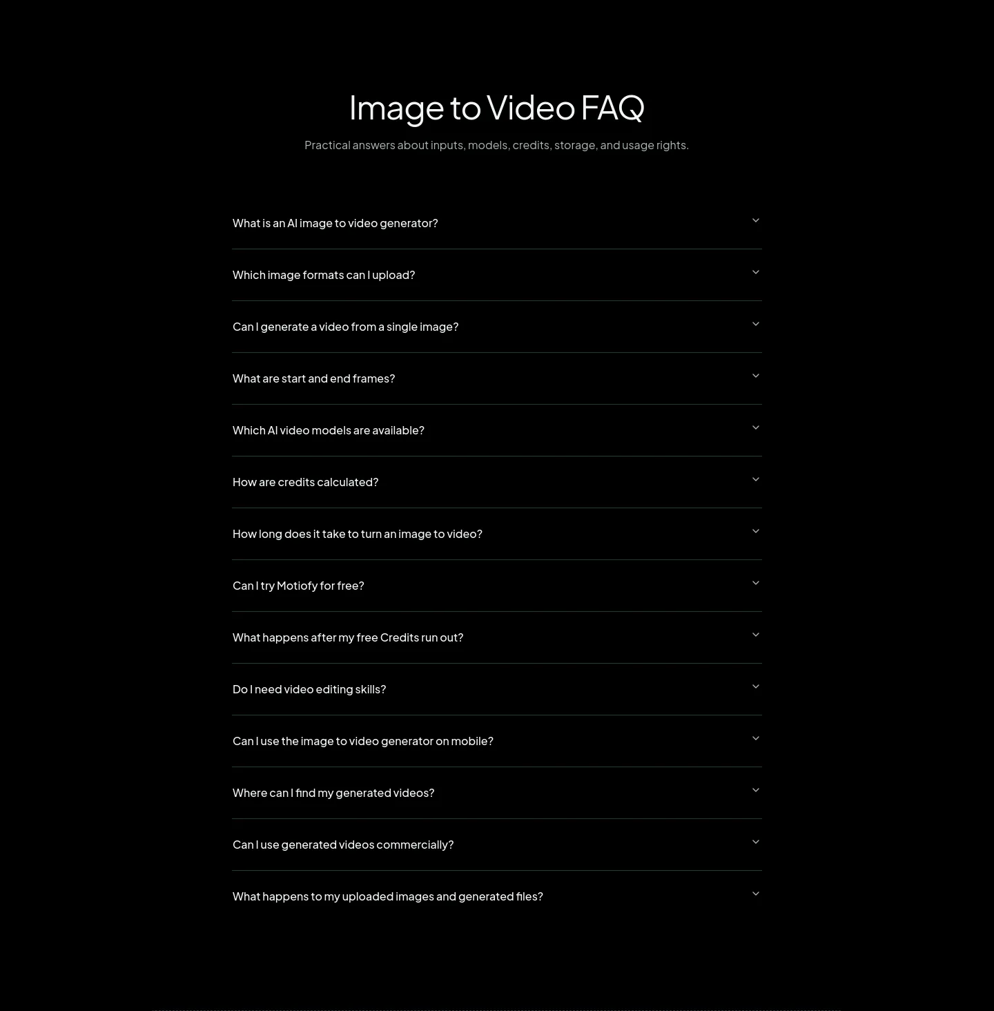 motiofy.ai — FAQ
