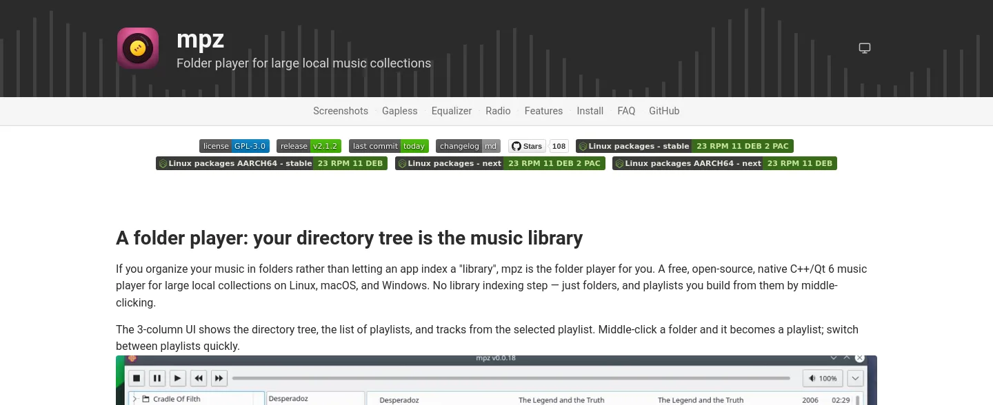 mpz-player.org — a measured funnel