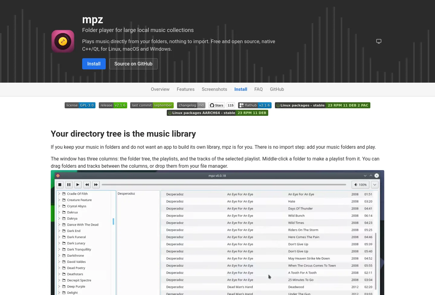 mpz-player.org — a measured funnel