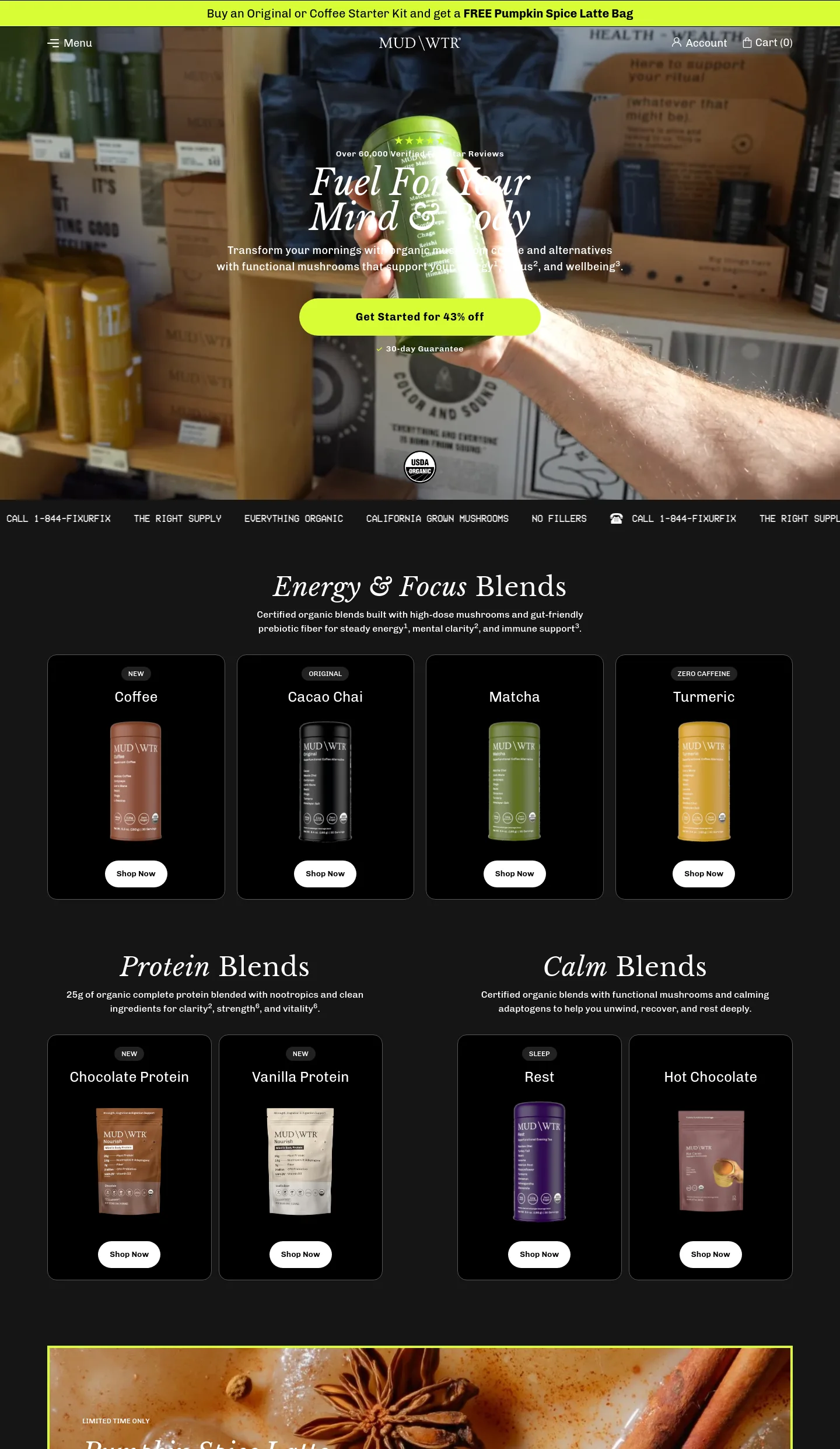 mudwtr.com — a measured funnel