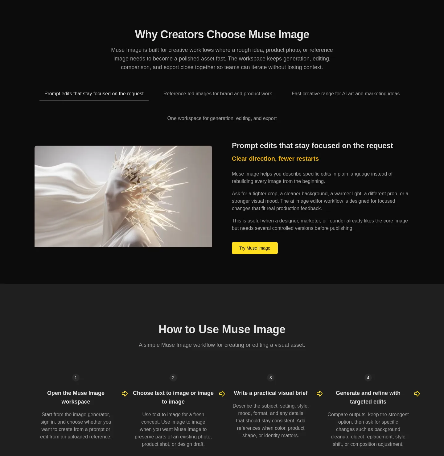 museimageai.pro Features section