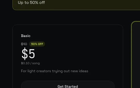 Price anchor element from music3ai.com