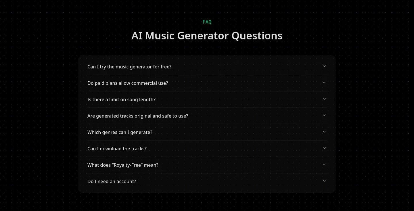 musicbento.com — FAQ