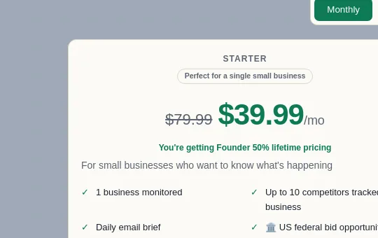 Price anchor element from myintelbrief.com