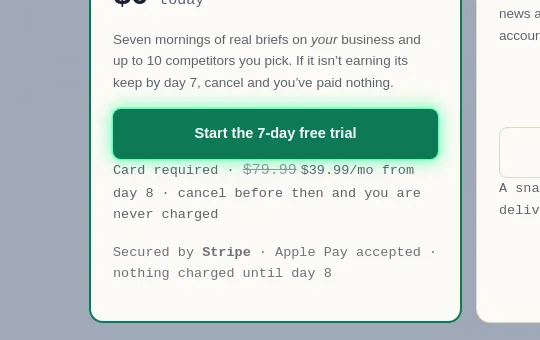 Price anchor element from myintelbrief.com