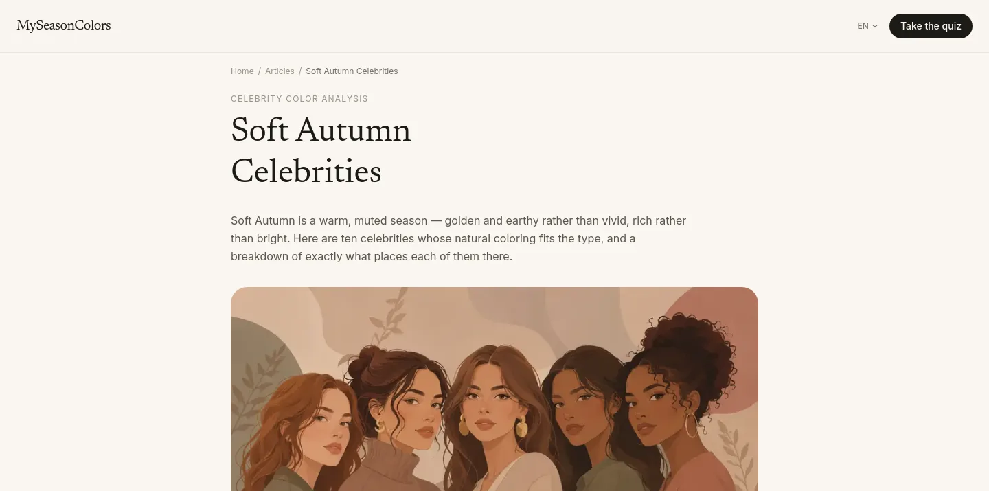 myseasoncolors.com Hero section