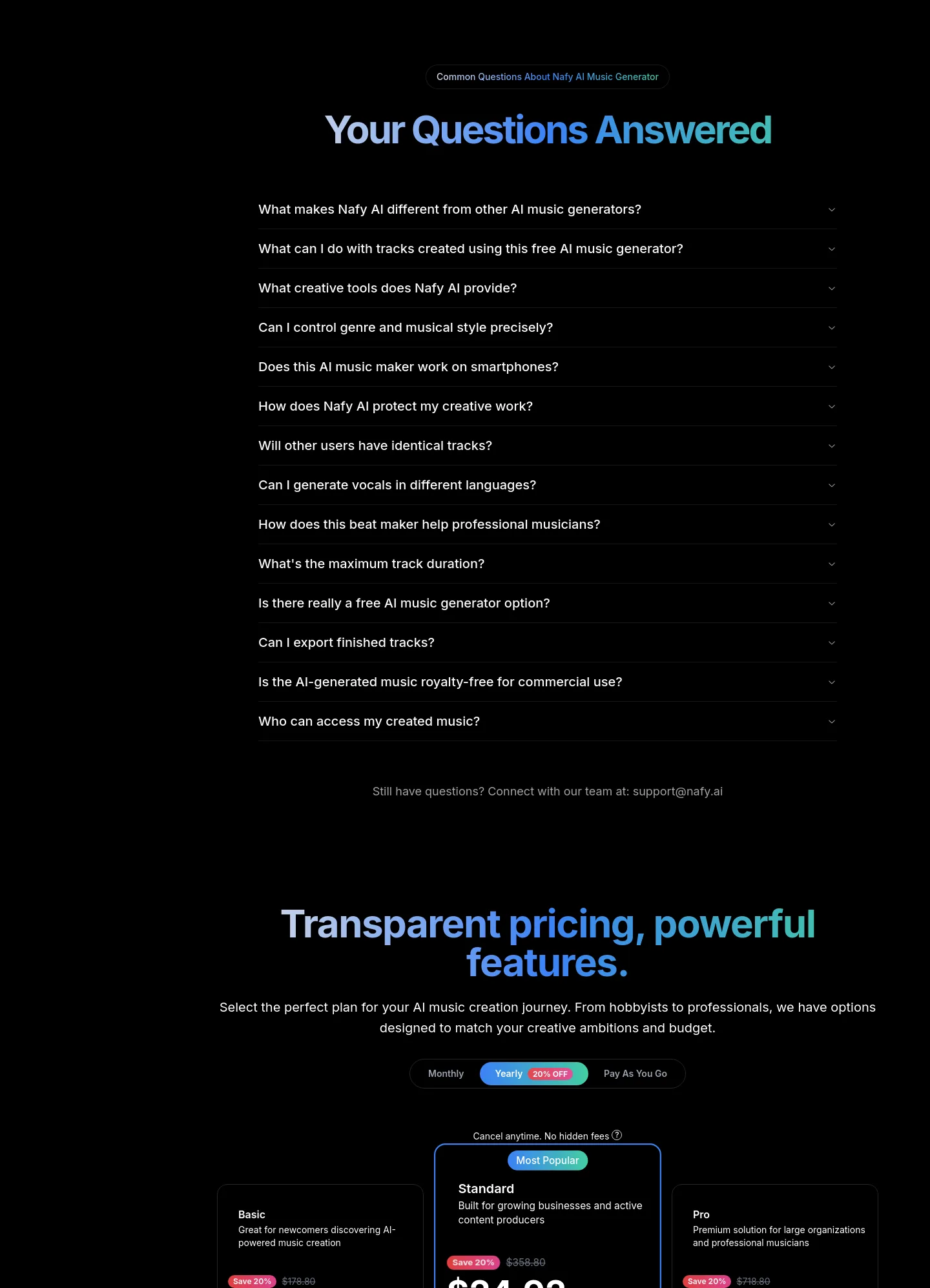 nafy.ai — FAQ