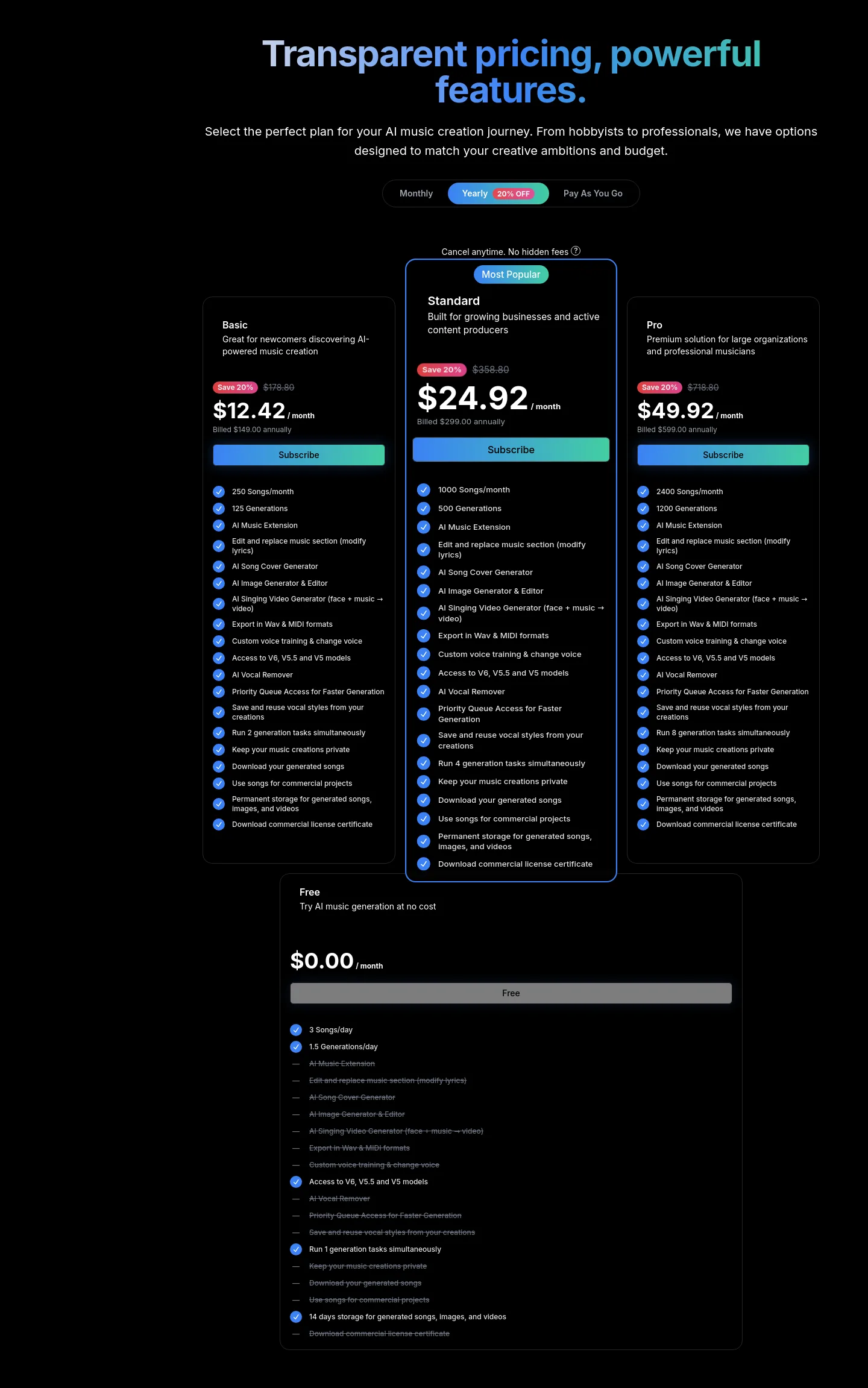 nafy.ai — Pricing