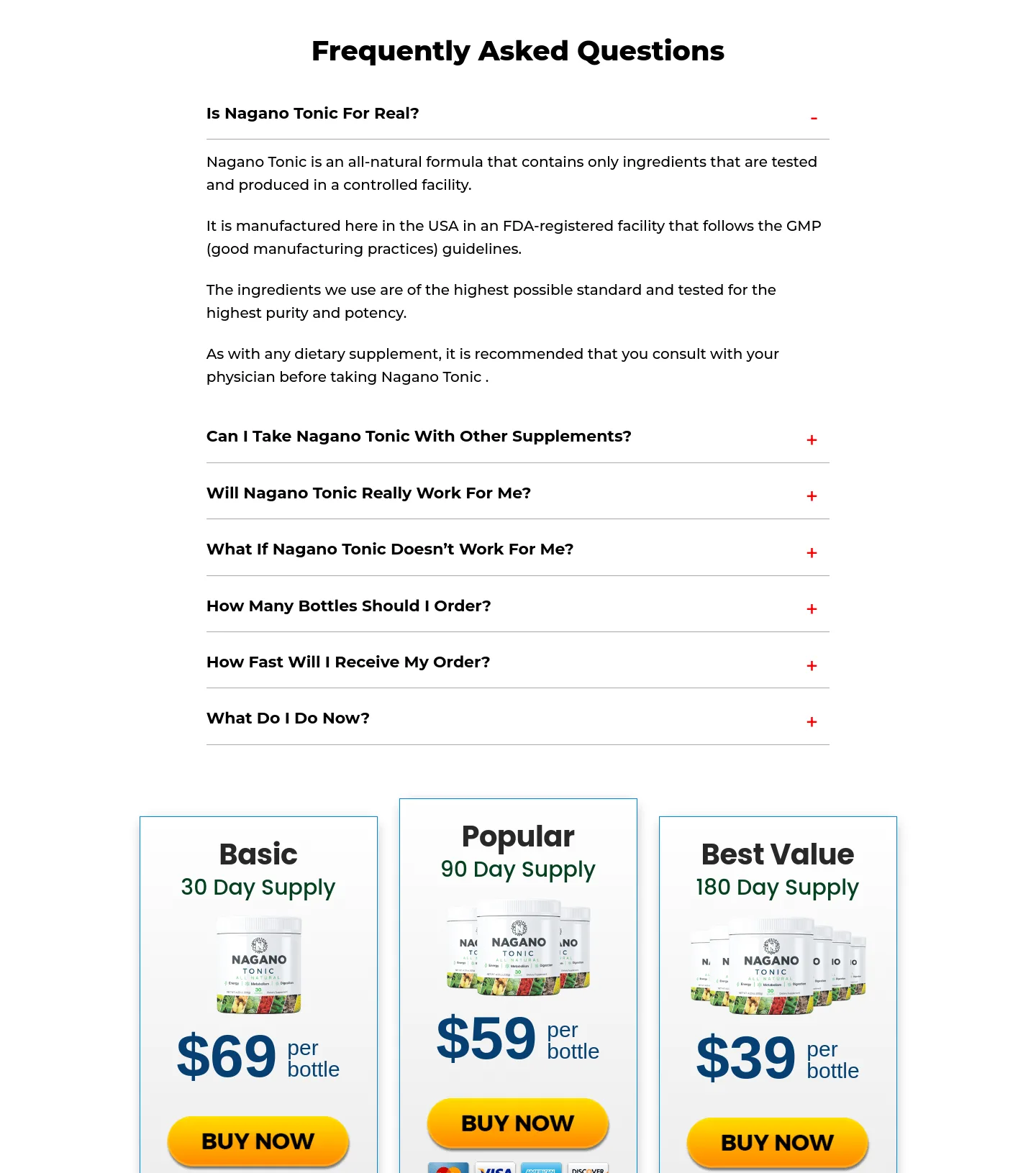 naganotonic.com — FAQ