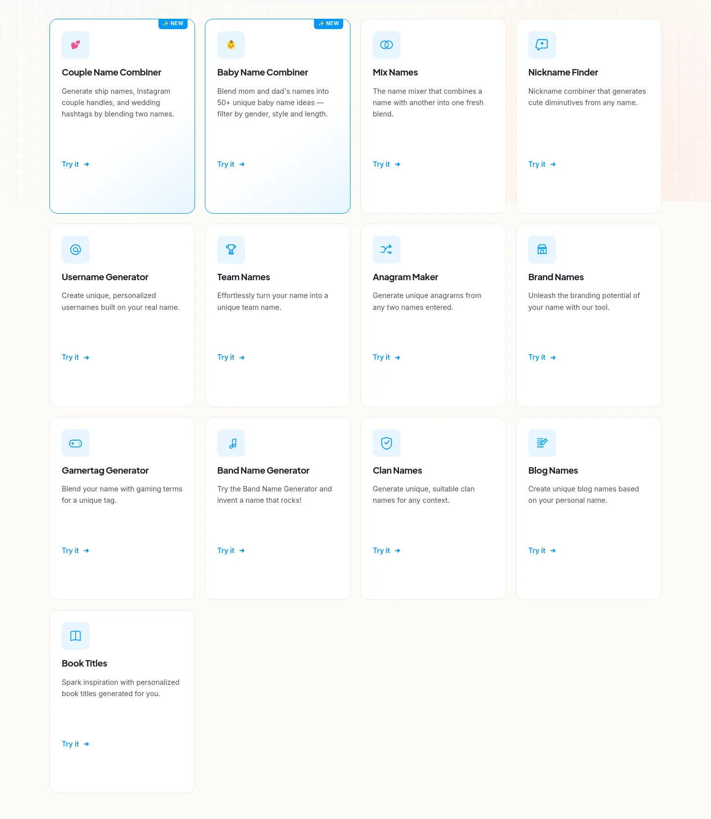 namecombinerss.us — Features