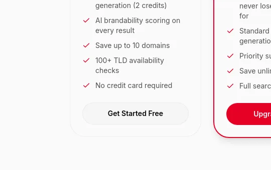 No credit card element from nametastic.com