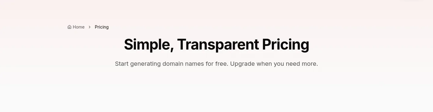 nametastic.com Hero section