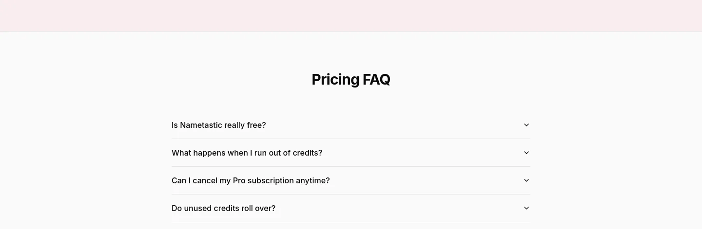 nametastic.com — FAQ