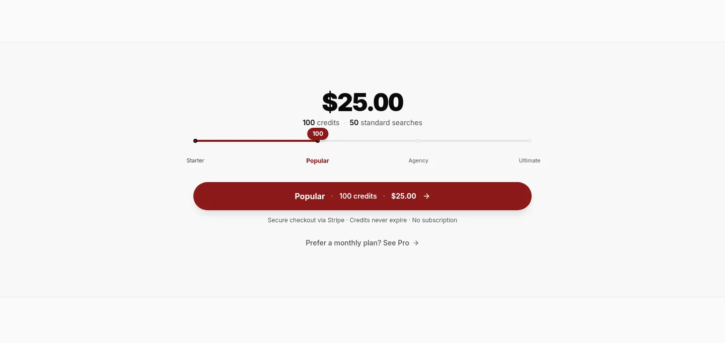 nametastic.com — Pricing