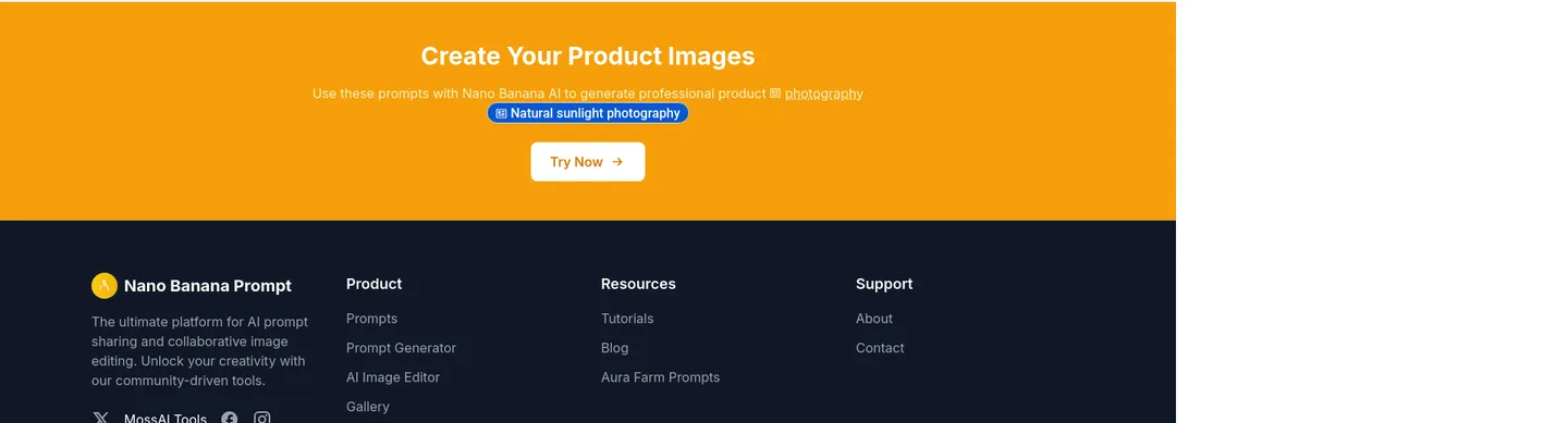 nanobananaprompt.org — CTA