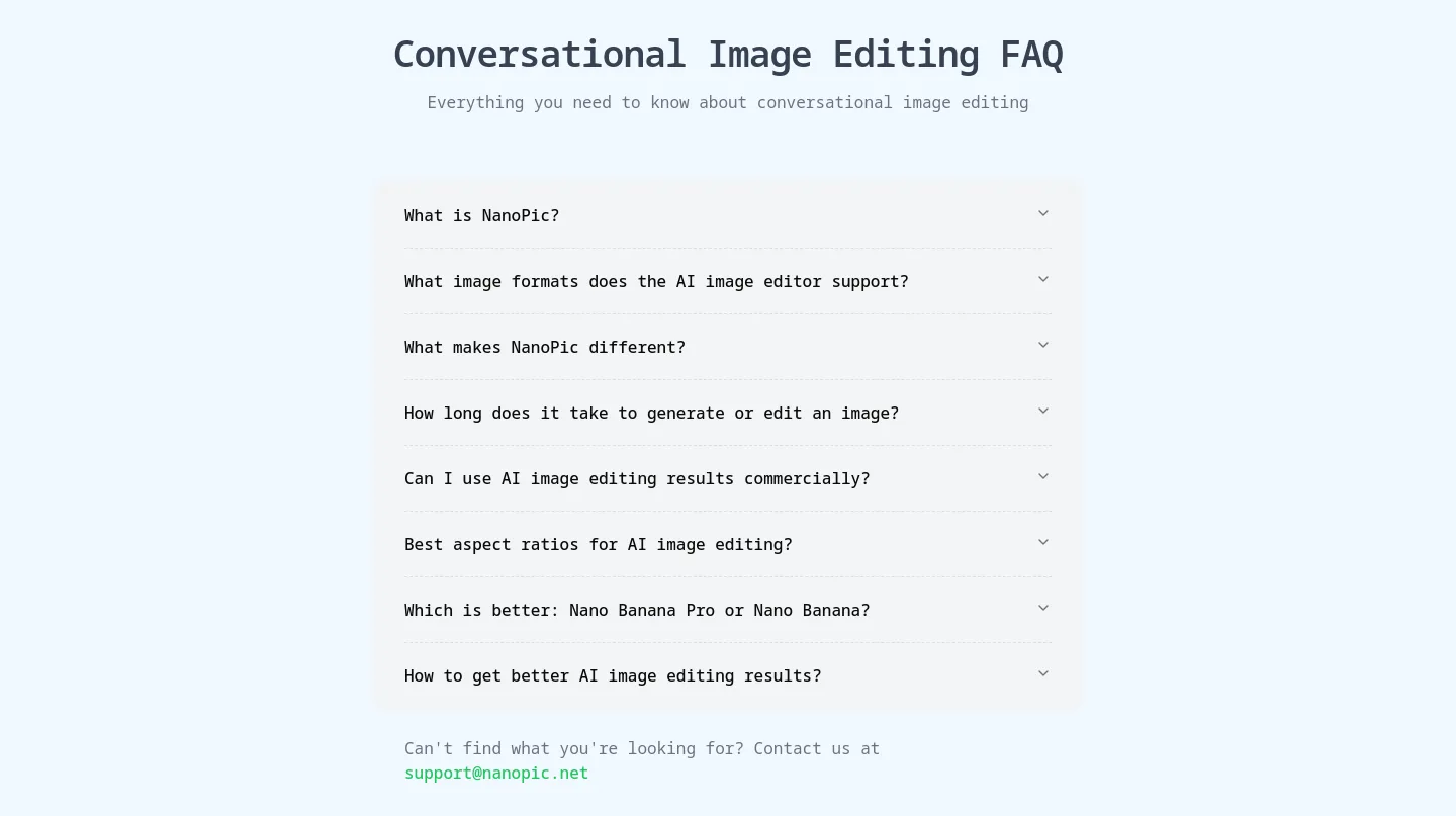 nanopic.net — FAQ