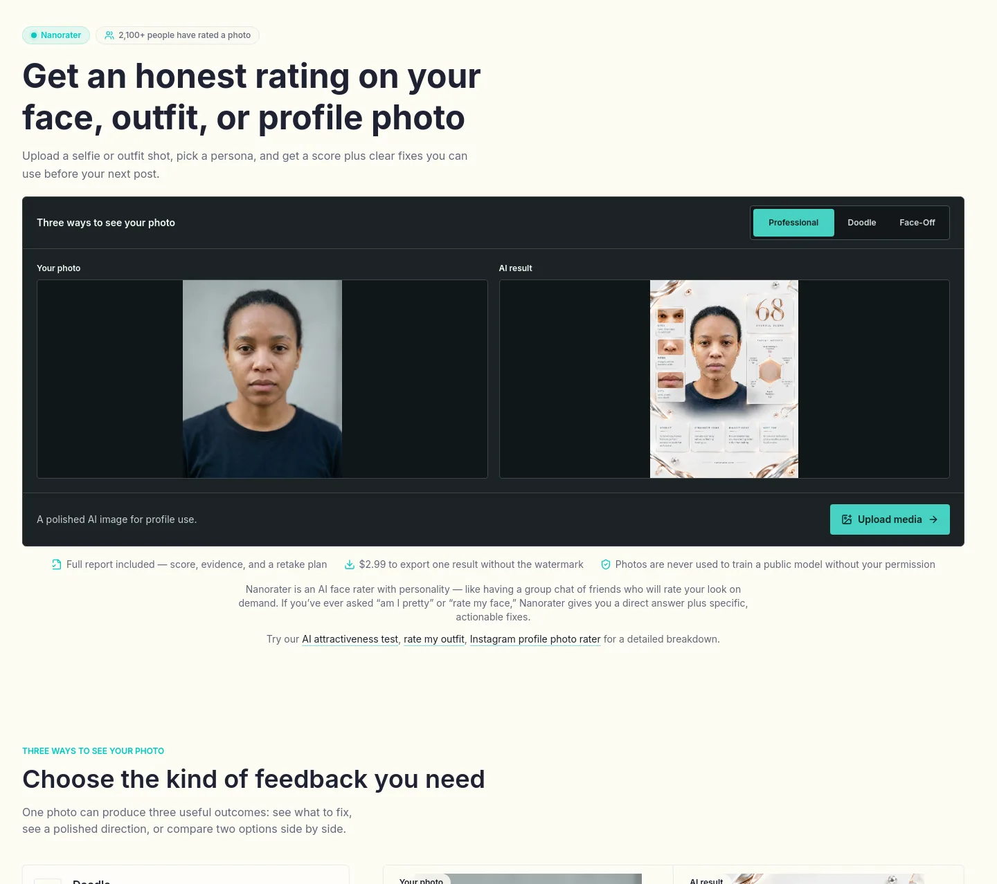 nanorater.com — Hero