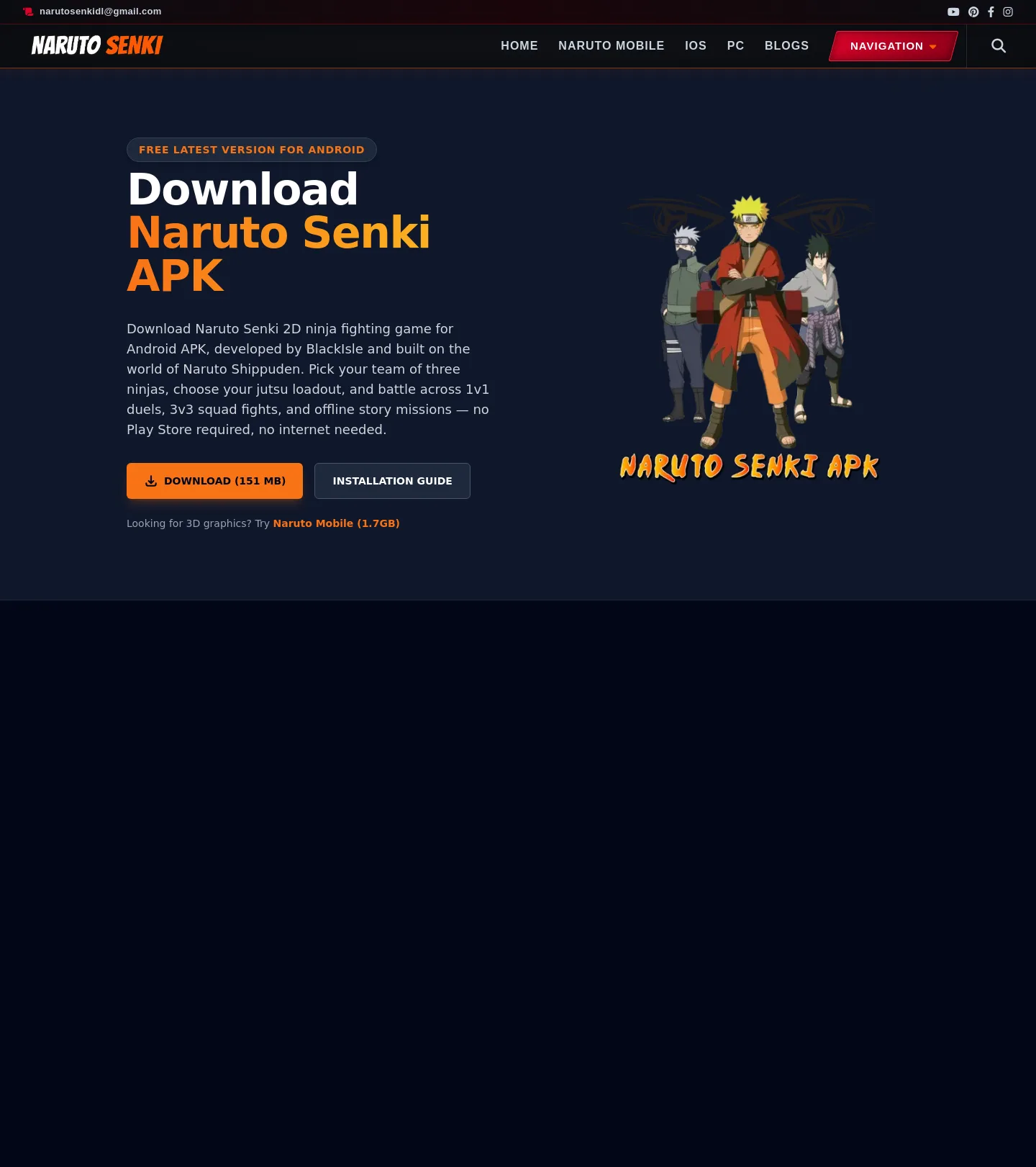 narutosenkidl.com — a measured funnel