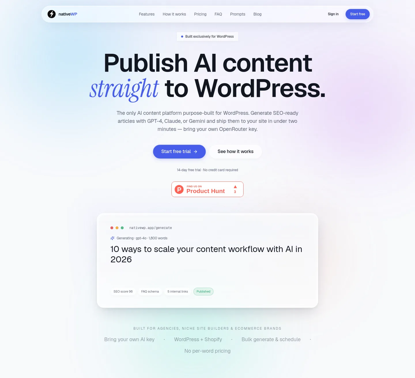 nativewp.app — Hero