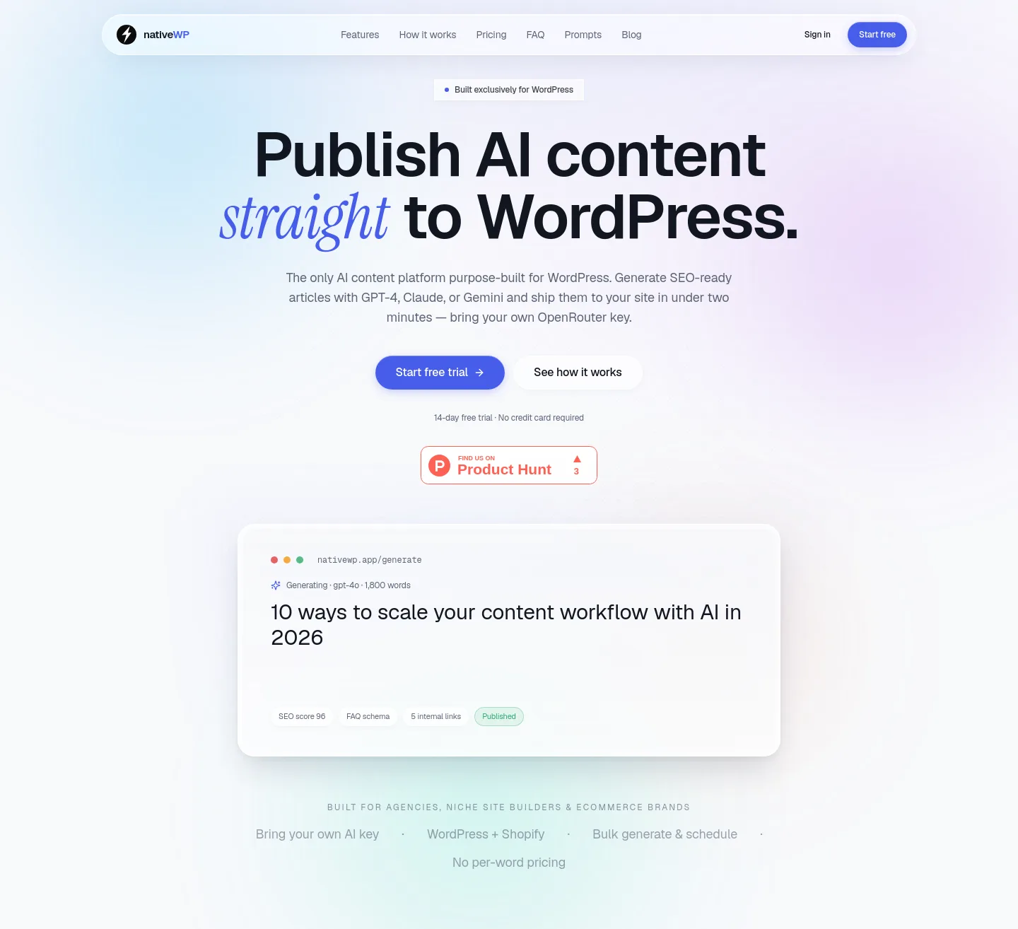 nativewp.app — Hero