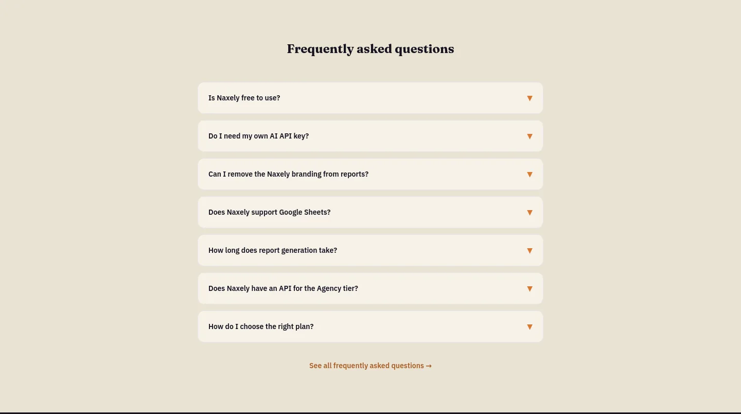 naxely.com — FAQ