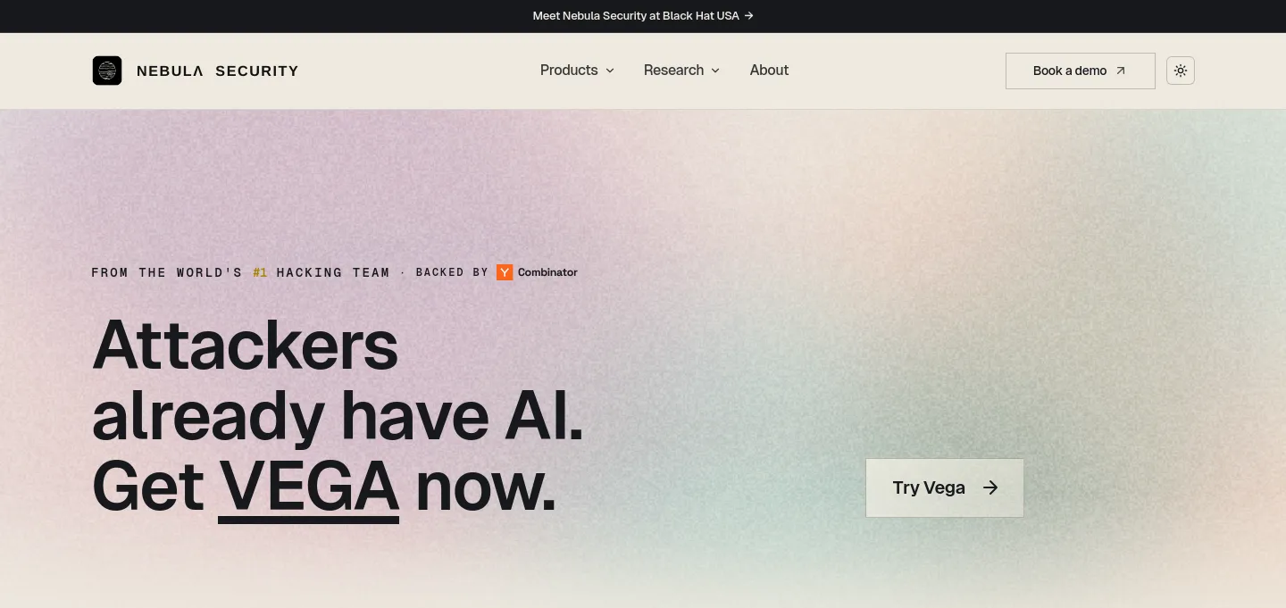 nebusec.ai — a measured funnel
