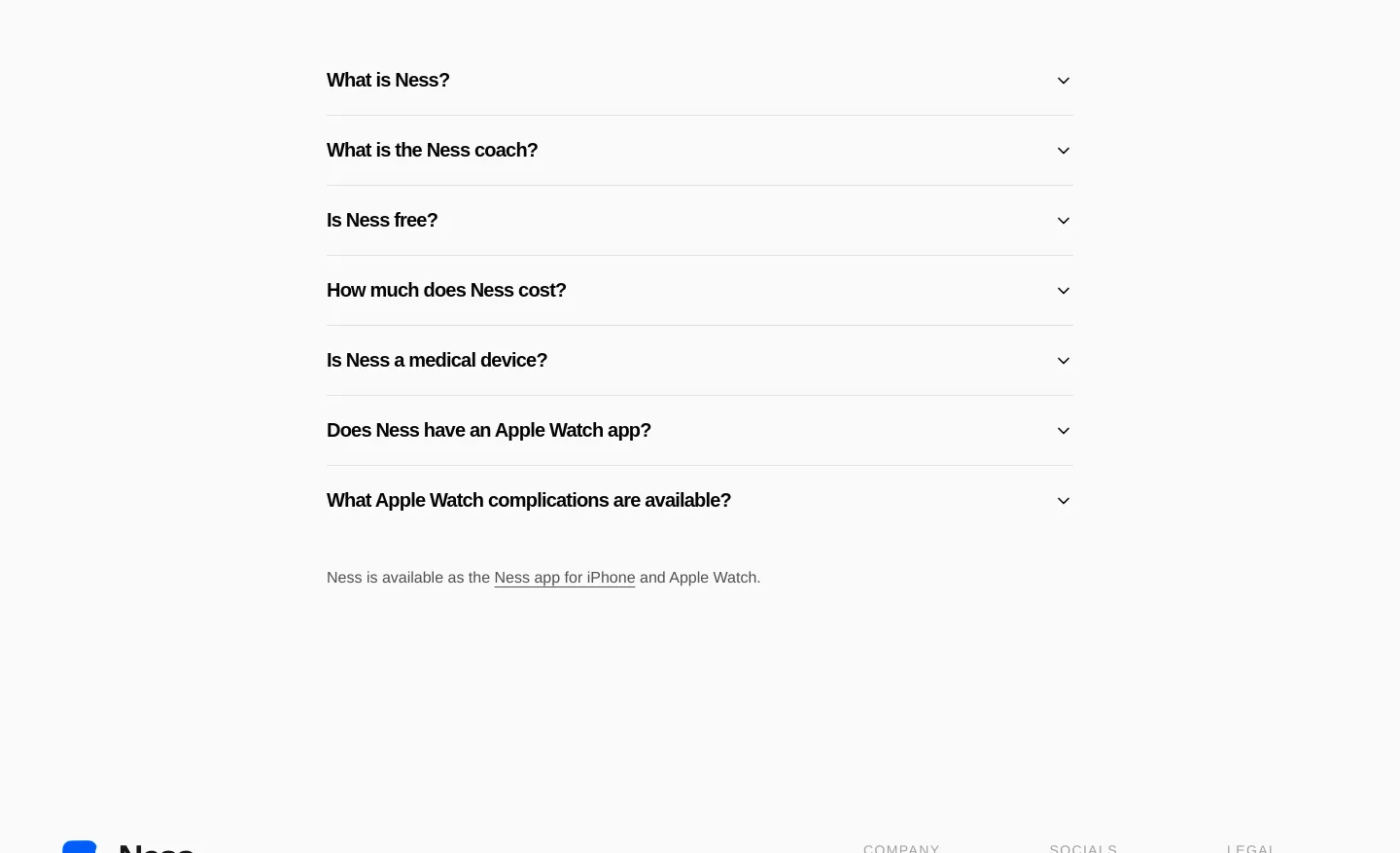 ness-health.com — FAQ