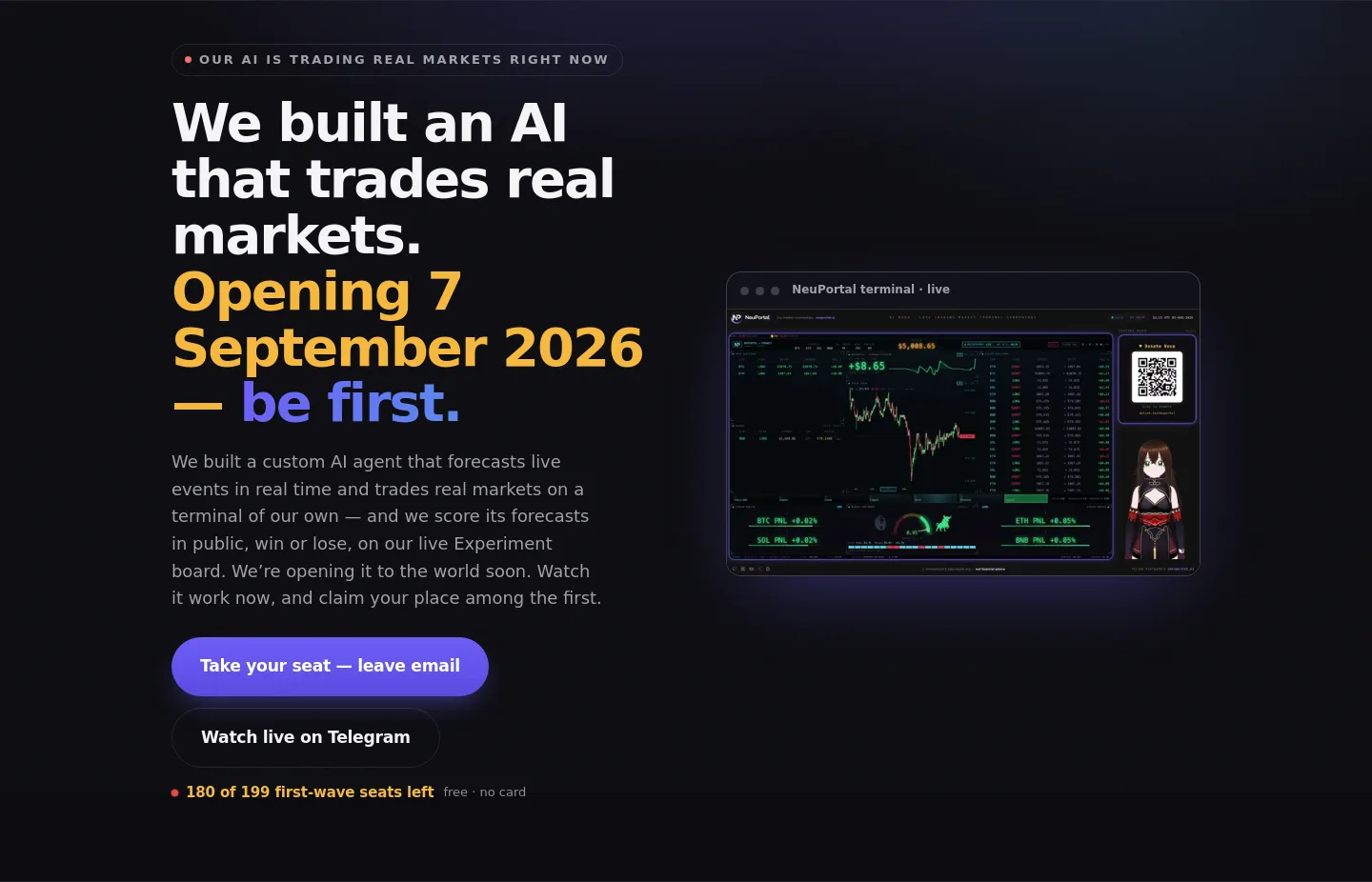 neuportal.ai Hero section