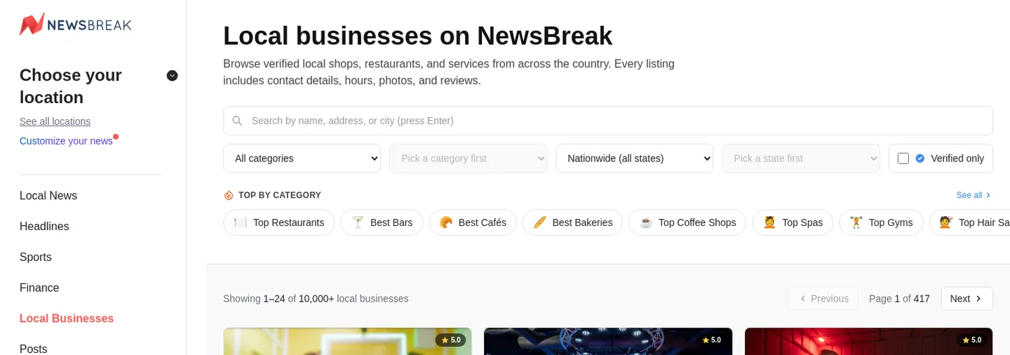 newsbreak.com — a measured funnel