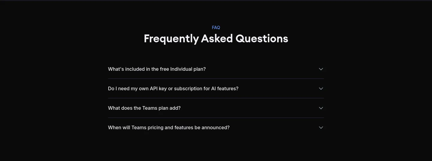 nimbalyst.com FAQ section