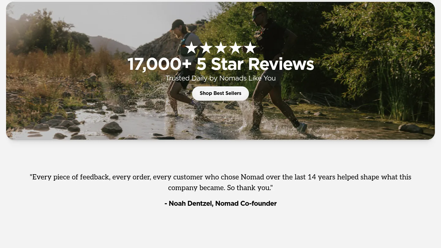 nomadgoods.com Reviews section