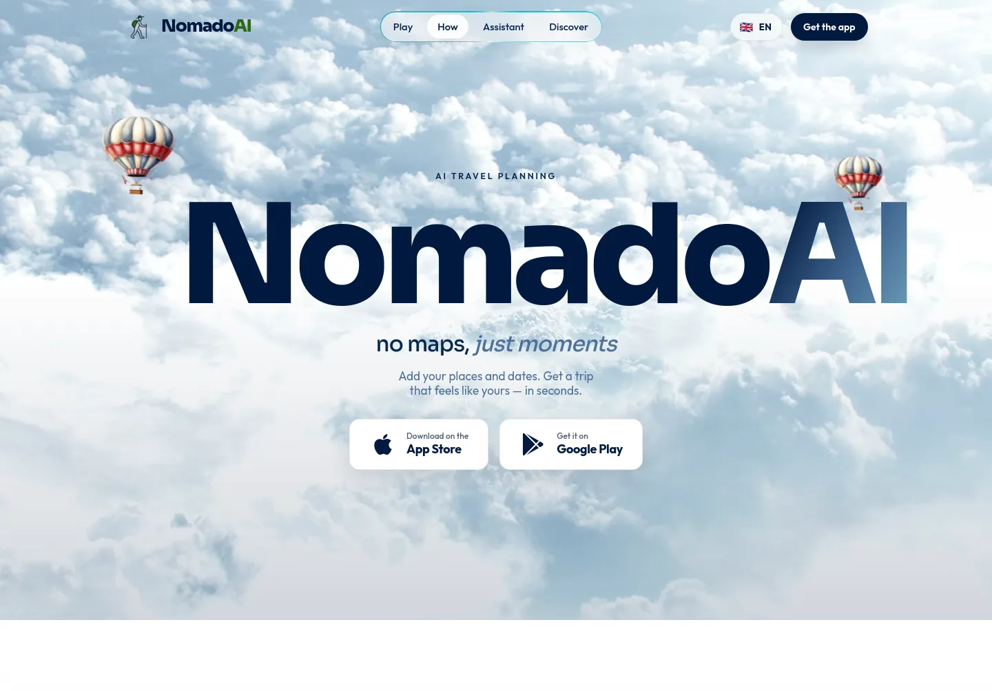 nomadoai.com — a measured funnel