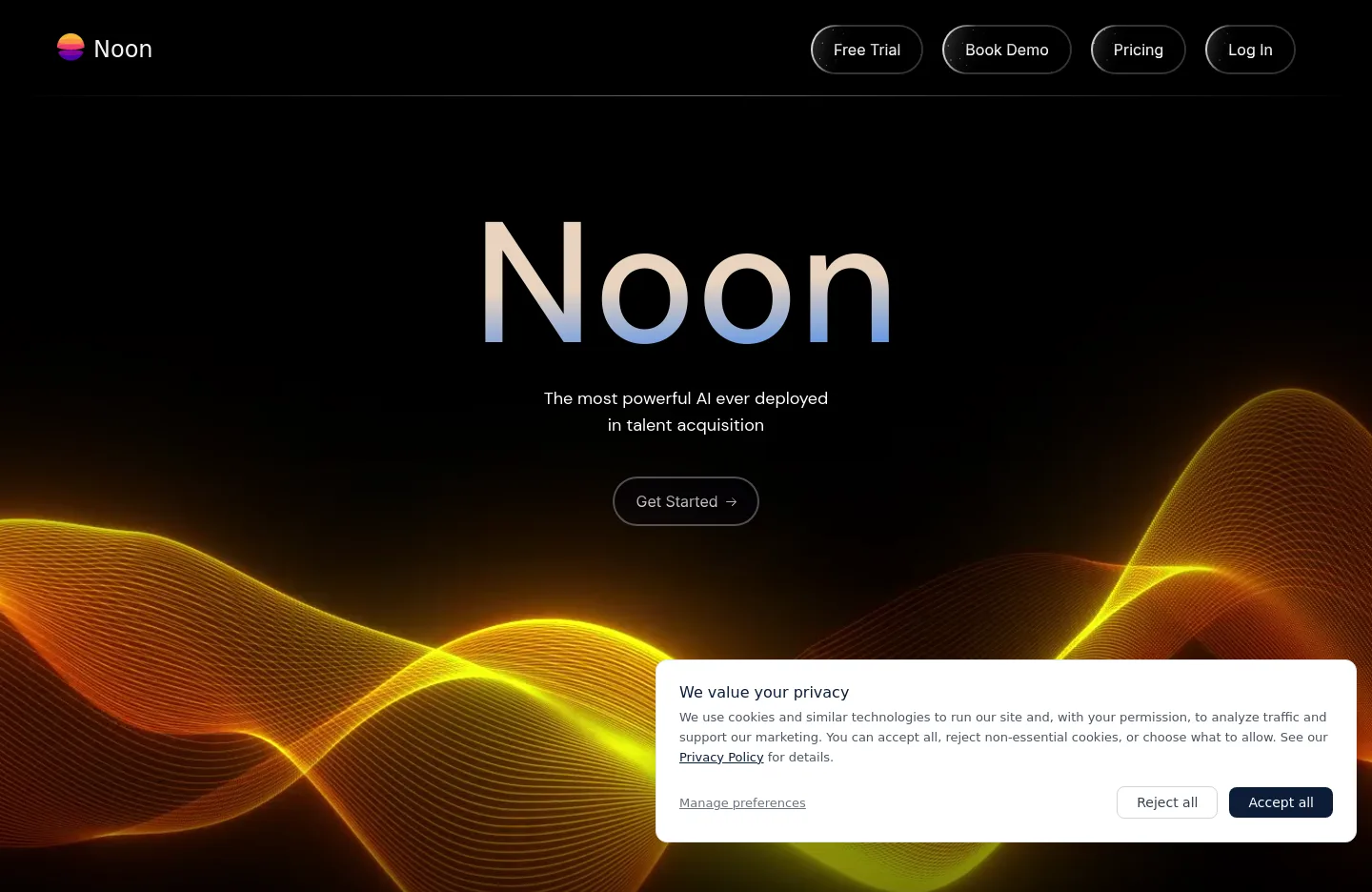 noon.ai — Hero
