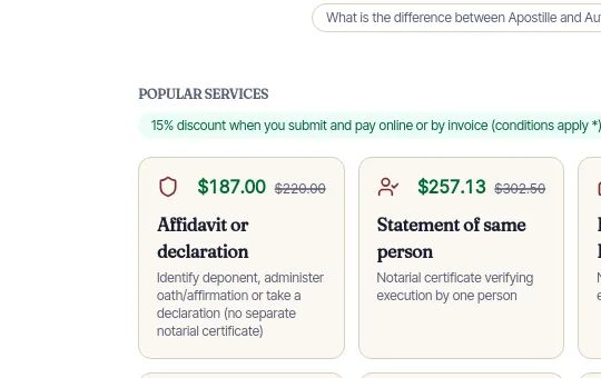 Price anchor element from notarypublichub.com.au