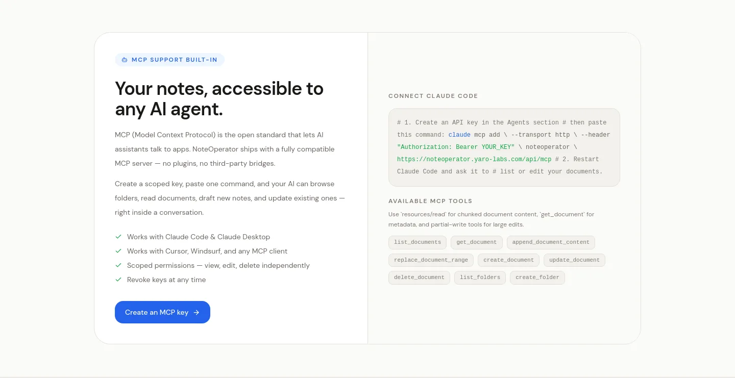 noteoperator.yaro-labs.com — Logo Wall
