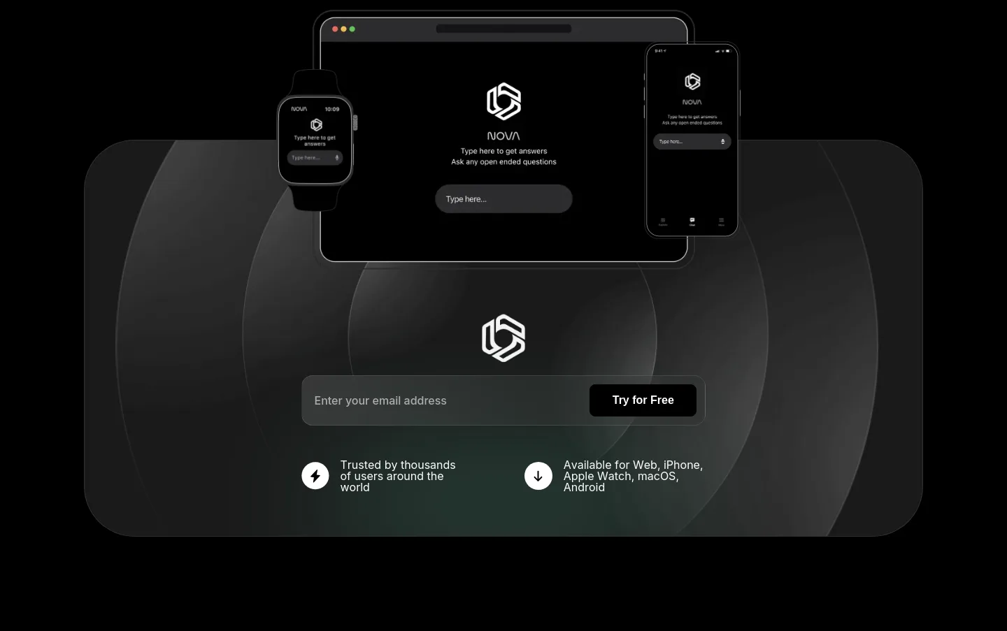 novaapp.ai — a real Logo Wall section