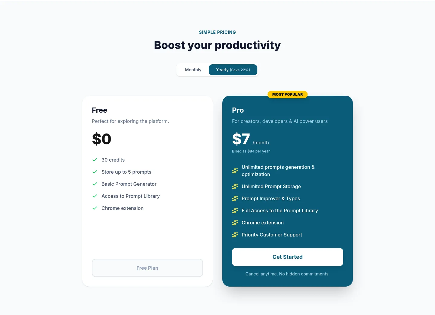 novaprompt.space — Pricing