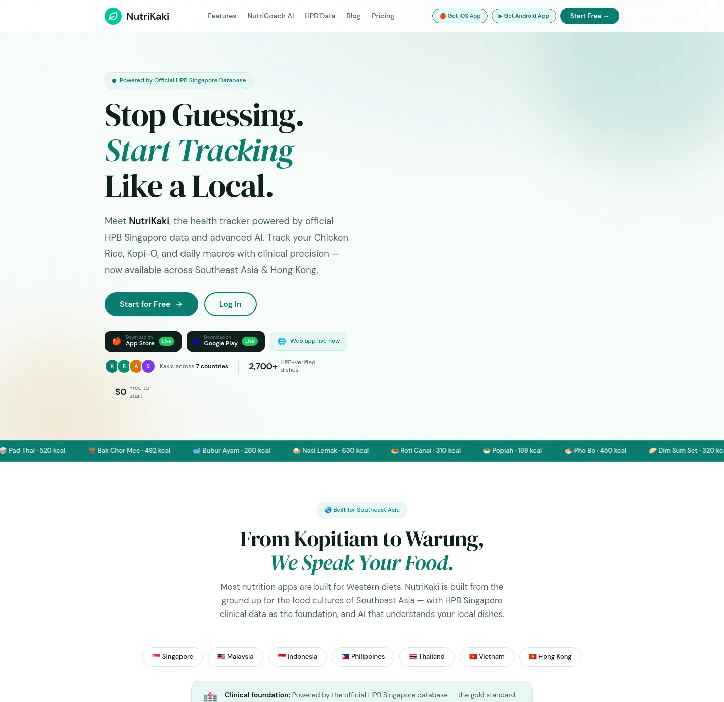 nutrikaki.com — a real Hero section